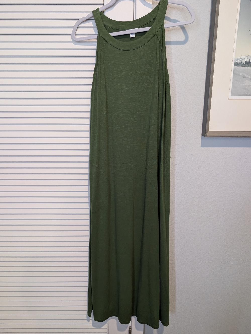 J.Jill Grass Green Halter Dress